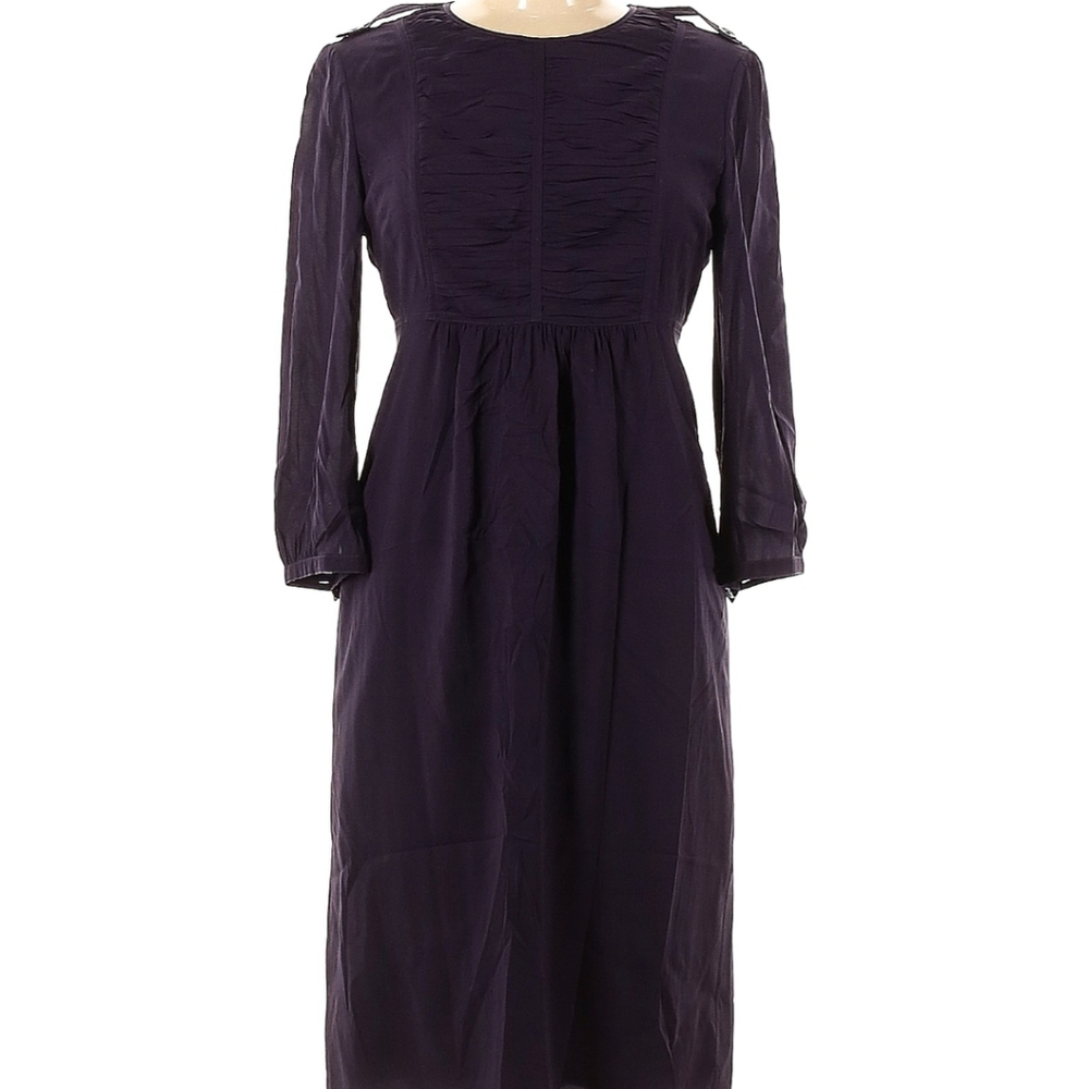 Burberry designer silk purple dress worn only once for a short wedding like new